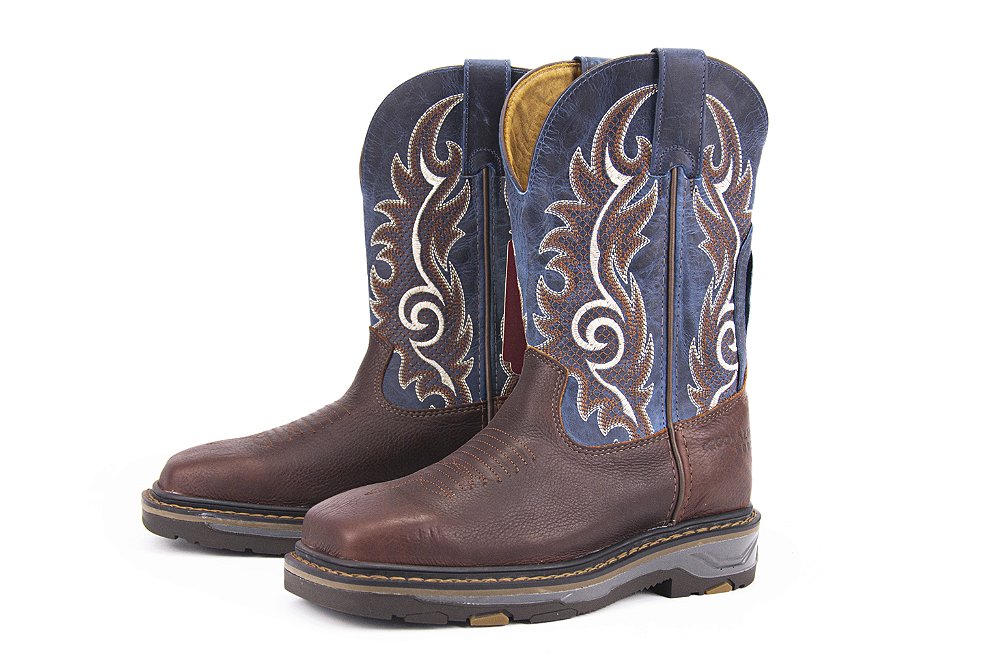 Bota Goyazes Work Head Brown Turquesa — foto 1