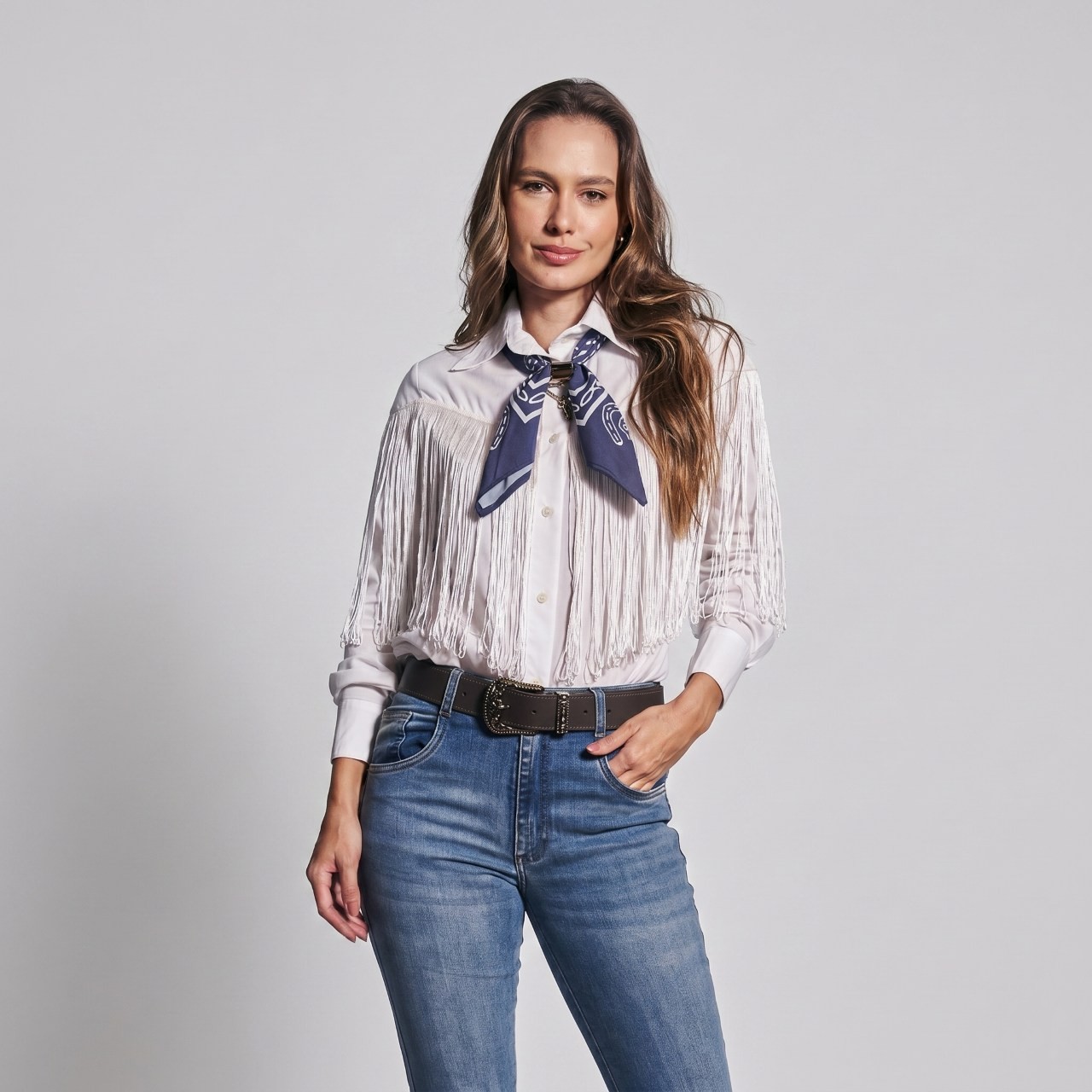 Camisa Feminina TXC Franjas 12388L — foto 1