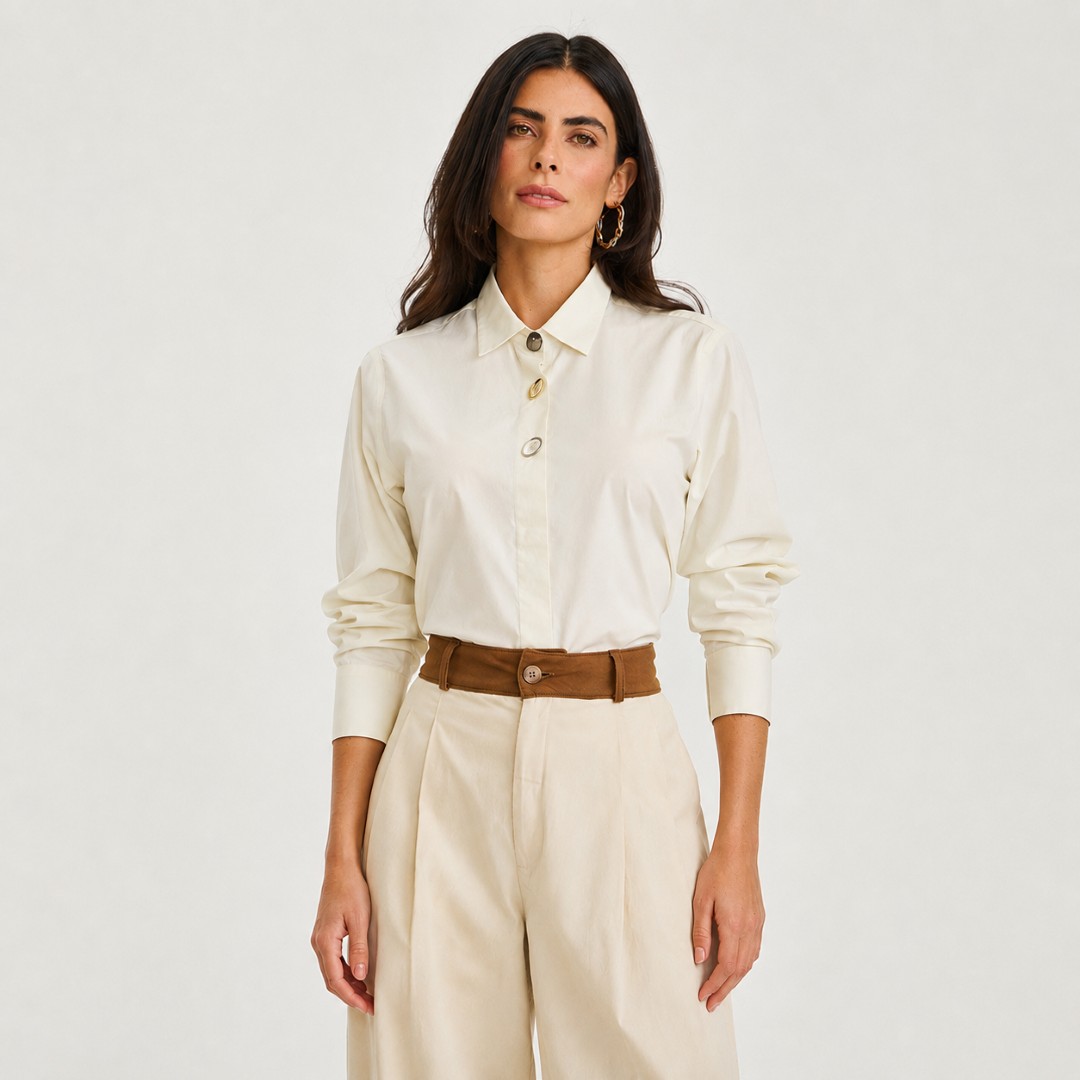 Camisa Feminina TXC Regular Tricoline 12437L — foto 1