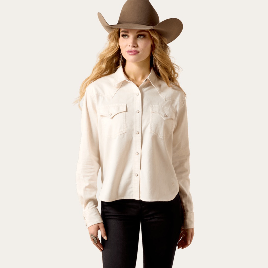 Camisa Western Feminina Ariat Asheville Snap Slim Fit 10071102 — foto 1