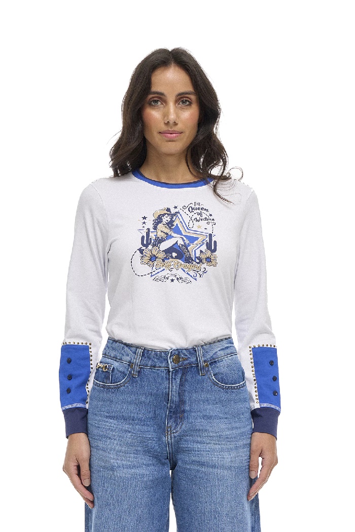 T Shirt Selff Western M/L The Queen Of Western Ts117 — foto 1