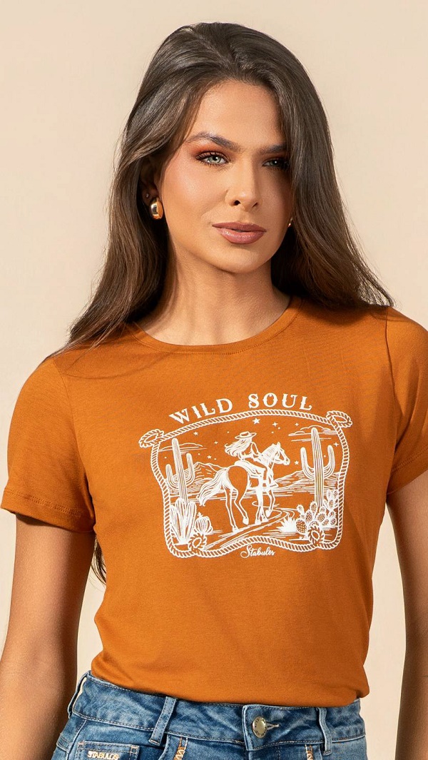T Shirt Stabulos Terracota Wild Soul Stb645 — foto 1