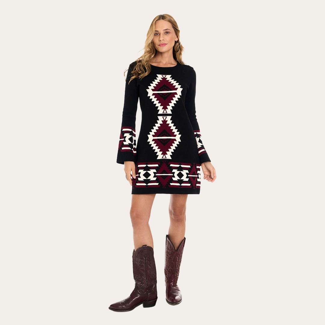 Vestido Curto Selff Western Tricot Navajo VES04 — foto 1
