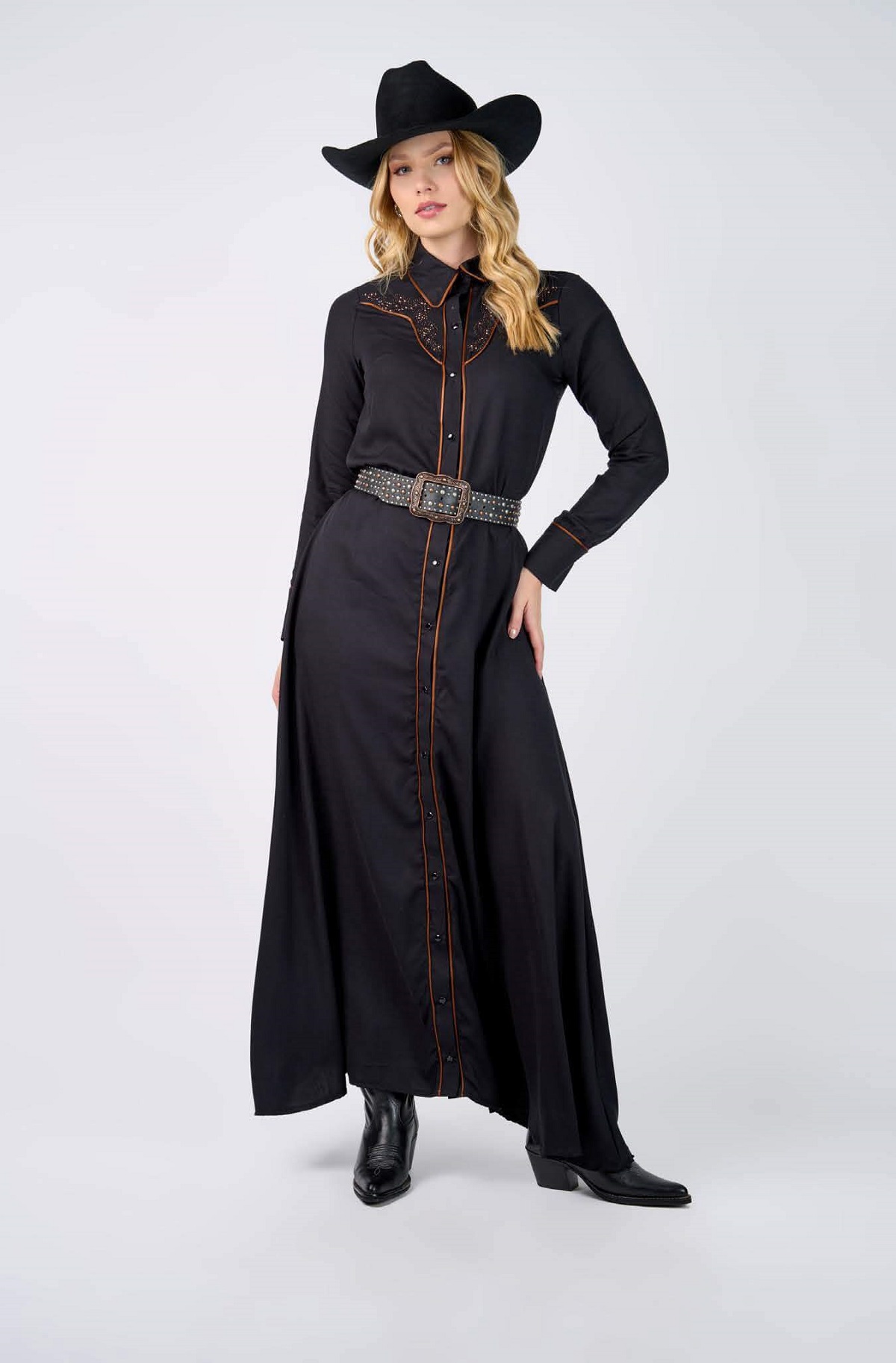 Vestido Miss Country Black Msc3373 — foto 1
